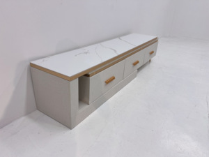 Liquidación de Stock: Mueble de <span class=keywords><strong>TV</strong></span> Extensible con Tablero de Piedra Sinterizada sin Pintura y Herrajes Premium para Sala de Estar/Hogar - Product Image 3