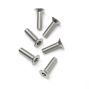 สกรูหัวจมสแตนเลส 304 แบบ Torx ขนาดเมตริก เกลียวมาตรฐาน หัวแบน ป้องกันการขโมย GB2673 ระดับ 8.8 A2 70 - Product Image 1