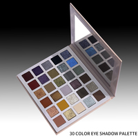 Palette de fards à paupières Nude 30 couleurs à pigment élevé Produit de marque privée personnalisé pour le maquillage des yeux en gros