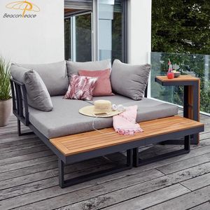 Meubles de patio Mobilier d'extérieur en métal aluminium <span class=keywords><strong>Salon</strong></span> de <span class=keywords><strong>jardin</strong></span> Canapé en forme de L Ensemble de <span class=keywords><strong>jardin</strong></span> extérieur en aluminium - Product Image 6