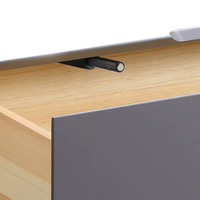 Loquet de porte à pousser pour ouvrir, loquet magnétique pour armoire, amortisseur dissimulé pour porte coulissante de placard, loquet magnétique