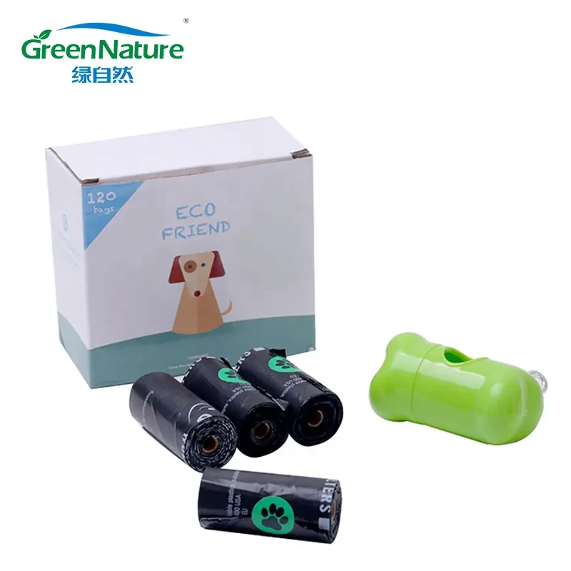 GreenNature ถุงเซ่อย่อยสลายได้,ถุงเก็บมูลสุนัขย่อยสลายได้ทางชีวภาพหนาพิเศษแข็งแรงย่อยสลายได้100% สำหรับกลางแจ้ง