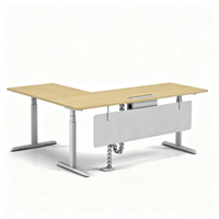 Bureau d'ordinateur électrique réglable en hauteur, table de jeu, poste de travail assis-debout, système de mémoire à double moteur