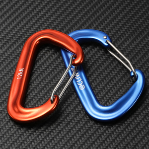 Nhôm 12kn Bền <span class=keywords><strong>Carabiner</strong></span> Dây Cổng Võng Biểu Tượng Tùy Chỉnh Cắm Trại Snap Móc <span class=keywords><strong>Carabiner</strong></span> - Product Image 4