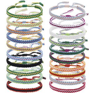 हाथ से बुने हुए हीरे की शादी, 5 कलर की लकी स्ट्रिंग जोड़ी दोस्ती स्ट्रिंग ब्रैसलेट सेल - Product Image 1