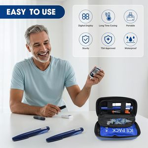 Tùy Chỉnh Cứng EVA Không Thấm Nước Insulin Làm Mát Trường Hợp Du Lịch Trường Hợp Xách Tay Mang Theo Túi Lạnh Insulin Bút Lưu Trữ Túi - Product Image 4