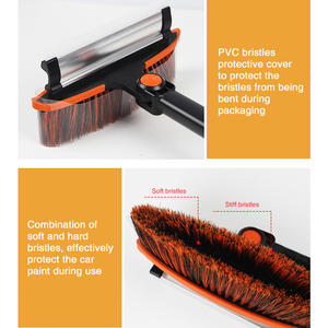 Brosse à neige extensible 3 en 1 avec manche long, grattoir à glace et raclette pour un <span class=keywords><strong>nettoyage</strong></span> <span class=keywords><strong>complet</strong></span> du véhicule - Product Image 6