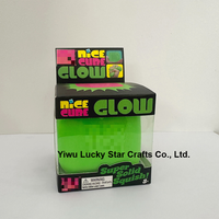 Cube souple et moelleux qui brille dans le noir, jouet à presser en maltose, logo personnalisé, jouet anti-stress pour soulager l'anxiété, mini-jouet pour enfants, cadeau