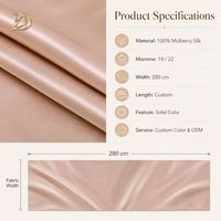 Tissu sergé 100 % soie de mûrier couleur unie pour vêtements, vente en gros d'usine