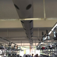 Conduit d'air en tissu personnalisé, anti-moisissure, antibactérien, anticorrosion, haute résistance, pour atelier d'assemblage et purification