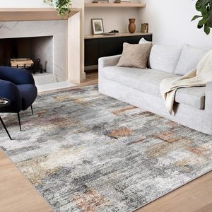 Alfombra Personalizada Impresa Plegable Abstracta para Dormitorio, Comedor, Cuarto de Niños, Alfombra Ultra Suave de Chenilla Lavable 8x10 - Product Image 1