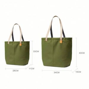 Low MOQ Custom Printed <b>Canvas</b> Cotton <b>Bag</b> for Travel and Stylish Shopping <b>Canvas</b> Tote <b>Bag</b> - Product Image 3