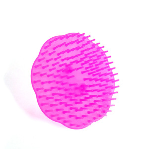 Cepillo para champú con forma de flor de ciruelo, cepillo para champú de goma suave, cepillo para el cuerpo, cepillo para masaje de cabeza, cepillo de plástico para limpieza con champú - Product Image 5