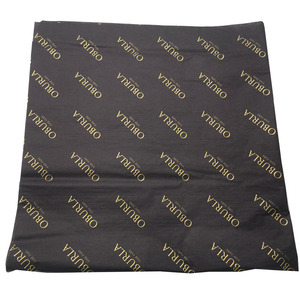 Custom Printed Gold logo Moisture champagne Wrapping Gift Black Customised Tissue <strong>Paper</strong> for Packaging - Product Image 3
