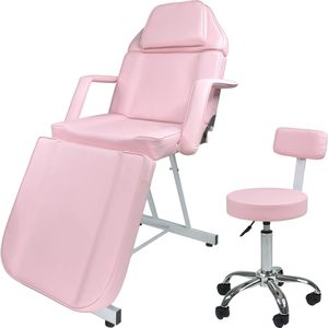Haute qualité pas cher rose beauté Spa une couleur personnalisée réglable Table de Massage lit de cils podologie traitement de tatouage chaise faciale - Product Image 1