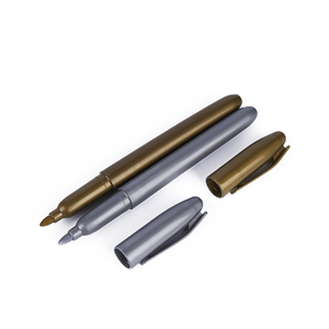 Altın ve gümüş metalik işaretleyici kalem s boyama kalemler için su geçirmez kalıcı boyalı işaretleme kalemi işaretleyici kalem öğrenci malzemeleri Craftwork sanat - Product Image 3