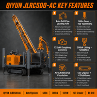 Machine de forage à circulation inversée QIYUN JLRC500-AC, équipement de forage de puits d'eau RC pour l'exploration minière