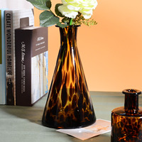 Carafe à eau personnalisée style mexicain ambre à pois colorés imprimé léopard pot à bougie en verre gobelet en verre verres à vin sans pied