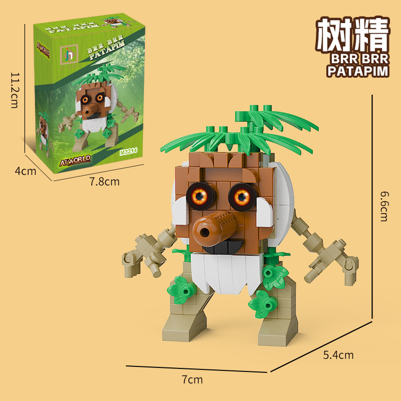 M3214-proboscis arbre singe 180pcs