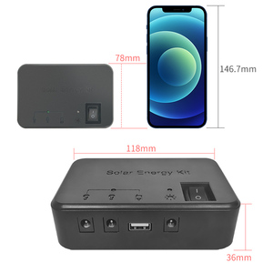 ชุดไฟโซลาร์พกพาขนาดเล็ก 4W พร้อมหลอดไฟ LED 2 ดวง แบตเตอรี่ในตัว ระบบพลังงานสำหรับบ้านขนาดเล็ก พร้อมพอร์ต USB สำหรับชาร์จไฟ - Product Image 5