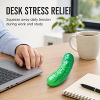 Jouet souple en forme de concombre, réaliste, en TPR, pour soulager le stress, idéal comme cadeau original et pour les fêtes