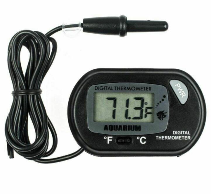 Аквариумный термометр с ЖК-дисплеем, измеритель температуры воды в аквариуме с присоской