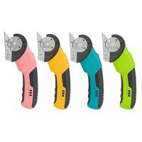 Cutter rotatif électrique sans fil rechargeable, ciseaux électriques pour tissu avec poignée antidérapante pour la découpe du cuir, du tapis et du tissu.