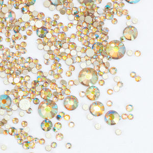 Hisenlee SS3-SS20 3D dos plat <span class=keywords><strong>Strass</strong></span> bricolage décor luxe verre <span class=keywords><strong>strass</strong></span> fantôme couleur claire pour ongles vêtements chaussures sacs de maquillage - Product Image 4