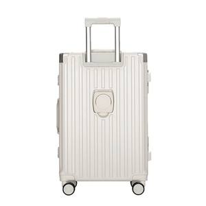<span class=keywords><strong>Valise</strong></span> de voyage multifonctionnelle à coque rigide pour PC avec port USB, porte-gobelet, compartiment de confidentialité et roulettes pivotantes - Product Image 5
