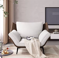 Fauteuil individuel, canapé de salon minimaliste italien, design moderne pour la maison et le balcon
