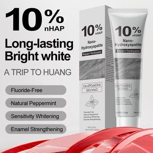 Dentifricio Avanzato con 10% di Nano-Idrossiapatite <span class=keywords><strong>per</strong></span> Riparazione dello Smalto, Sollievo <span class=keywords><strong>per</strong></span> <span class=keywords><strong>Denti</strong></span> <span class=keywords><strong>Sensibili</strong></span>, Rimozione delle Macchie, Dentifricio Professionale Sbiancante - Product Image 1