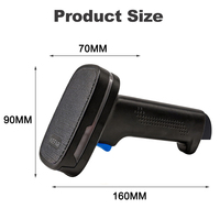 Lector de Códigos de Barras USB con Cable KEFAR 1D 2D, Escáner de Códigos QR Portátil para Supermercados, Soluciones POS