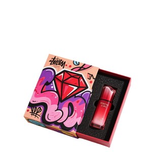 กล่องของขวัญผลิตภัณฑ์บำรุงผิวและเครื่องสำอางลายครีมสีแดงทับทิมแบบกำหนดเอง เป็นมิตรกับสิ่งแวดล้อม พร้อมของตกแต่ง - Product Image 1