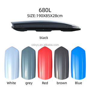 Boîte de <span class=keywords><strong>toit</strong></span> moyenne 680L avec barres transversales pour les voyages de week-end et les sports de plein air - Product Image 3