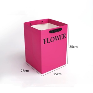 JOYWOOD Floristería Venta al por mayor Rosa Regalo Tote Bolsa de regalo para la tienda de flores Ramo Bolsa de transporte - Product Image 6