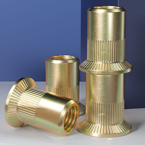 Écrous à riveter Baifit M3 M4 M5 M6 M8 M10 M12, tête plate moletée, zingués, pour l'industrie de la construction - Product Image 4