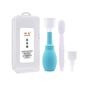 ชุดไม้กดลิ้นแบบไขว้ สีขาว วัสดุแข็ง สำหรับผู้ใหญ่และเด็ก พร้อมกล่องเก็บ - Product Image 5