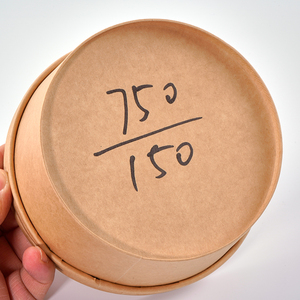 Bol à déjeuner en papier imprimé personnalisé bols à salade en papier kraft alimentaires jetables à emporter tasse à soupe kraft en papier - Product Image 2