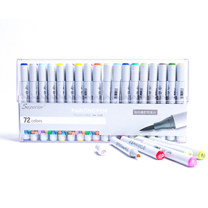 Soft Brush <strong>Markers</strong> 6/12/24/36/40/60/80/168 Colors Manga Alcohol Based Sketch <strong>Felt</strong>-<strong>Tip</strong> Twin Drawing <strong>Markers</strong> Pen/ - Product Image 5