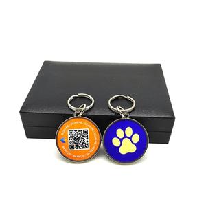 Пользовательские печатные QR-код 13,56 MHz NFC металлическое кольцо RFID Pet Tag для отслеживания собак/кошек - Product Image 1