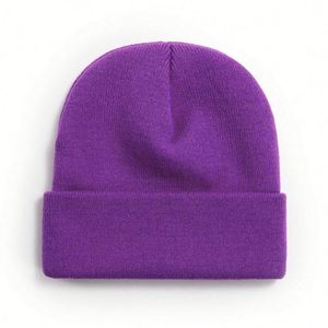 Fashion Wholesale Blank Multi Color Unisex Knit <b>Beanie</b> Custom Logo Street Wear Warm <b>Hat</b> Promotional Gifts - Product Image 3