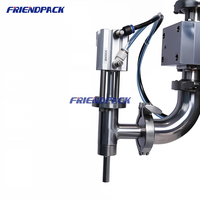 Machine de remplissage semi-automatique pneumatique à pompe à engrenages servo pour jus, boissons, crème, confiture, avec trémie de 30L pour liquides et pâtes