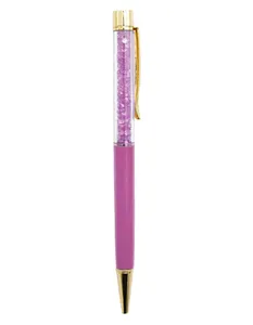 Fashion Simple Style Promotional Business Gift Pen Metal Ballpoint Pen Diamond Ball Pen With Logo