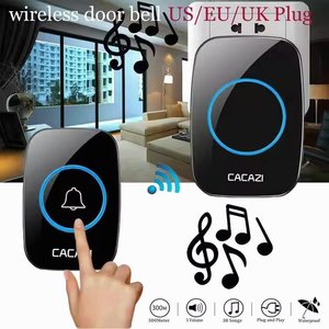2025 New Product 433MHZ Led <b>Light</b> IP44 Waterproof Touch Button Wireless Smart Doorbell EU AU US <b>Plug</b> - Product Image 6