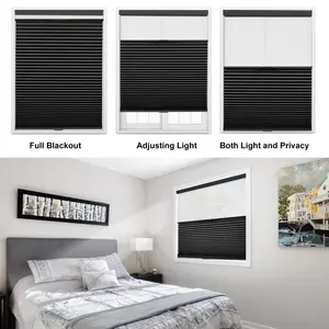 Top Down Bottom Up Blinds For Windows Double Cell Pleated Honeycomb Window Shades Blackout Cellular Shades Cordless