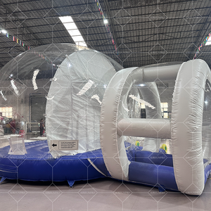 Burbuja de Navidad para exteriores comercial, globo de nieve inflable con suelo que rebota para niños, decoración de vacaciones - Product Image 3