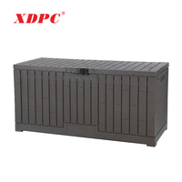 Boîte de rangement extérieure en plastique pour jardin, cour, armoires de rangement imperméables, outils de plantation, casiers de finition, boîtes ménagères
