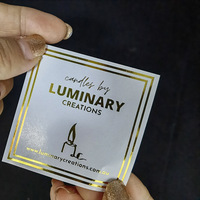 Étiquettes d'emballage transparentes en vinyle adhésif, personnalisées avec logo et design sur mesure, imperméables, dorées, argentées, or rose