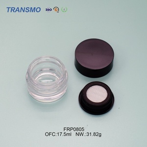 Boîte à poudre vide en plastique, boîte à poudre personnalisée avec logo, boîte à poudre vide noire, boîte à poudre pressée de 40 mm - Product Image 5