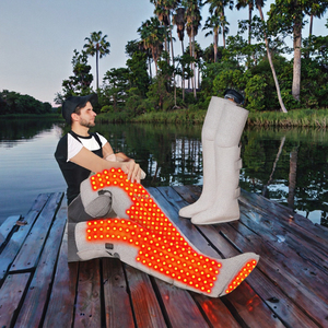 รองเท้าบู๊ตบำบัดด้วยแสงอินฟราเรดสีแดงสำหรับขาและเท้า เครื่องนวดเท้าไฟฟ้าแบบมีสายพร้อมระบบตั้งเวลาเพื่อบรรเทาอาการปวดเส้นประสาท - Product Image 3